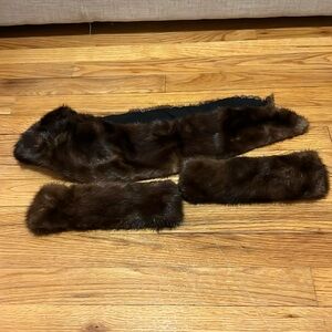 Fur Collar and Cufflinks